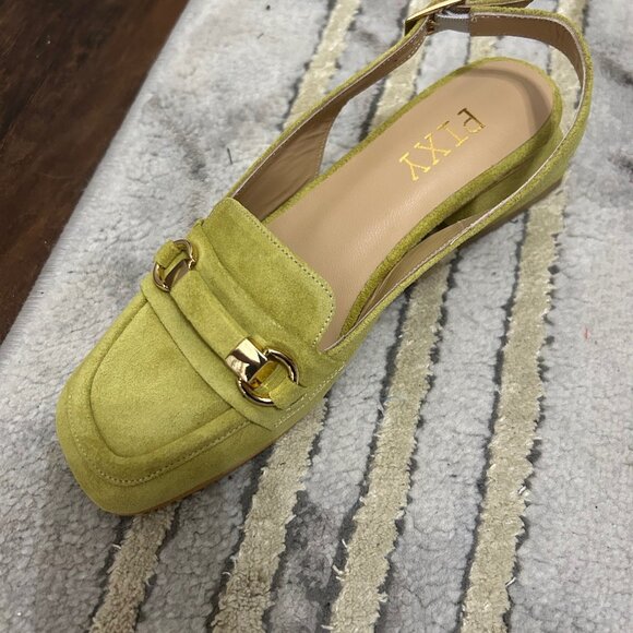 PIXY Cervo Green suede sling - Picture 1 of 1